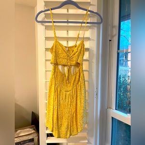 Yellow romper, looks like dress, never worn